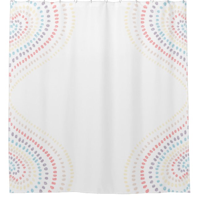 Cortina De Ducha Corazones arcoiris (Anverso)