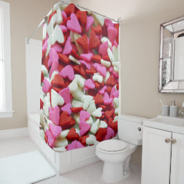 Cortina De Ducha Corazones de San Valentín