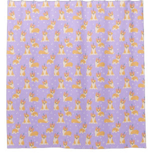 Cortina De Ducha Corgi Pattern Shower Cortand