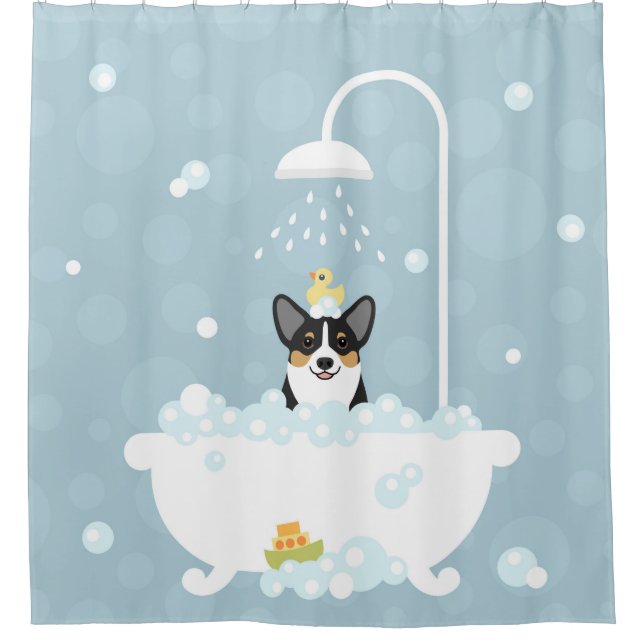 Cortina De Ducha Corgi Shower Corteland (Anverso)