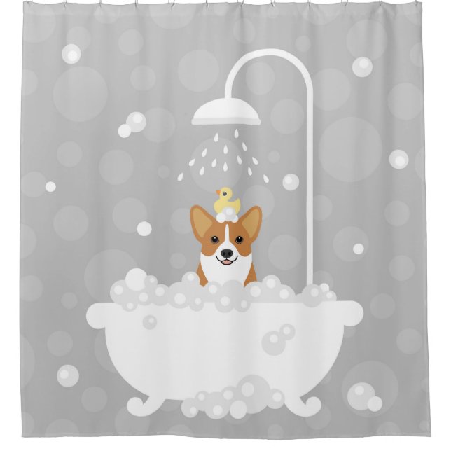 Cortina De Ducha Corgi Shower Corteland (Anverso)