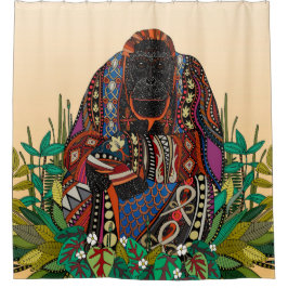 Cortina De Ducha cornsiluro de orangután