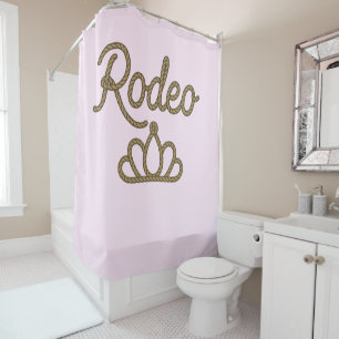 Cortina De Ducha Corona de tiara de Rodeo Queen Country Western