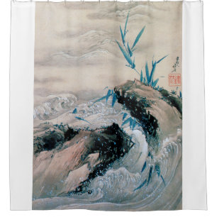 Cortina De Ducha Corriente de montaña, Hokusai