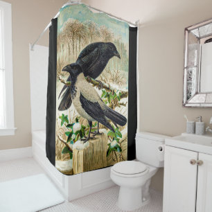 Cortina De Ducha Corvids - Blackbird Raven