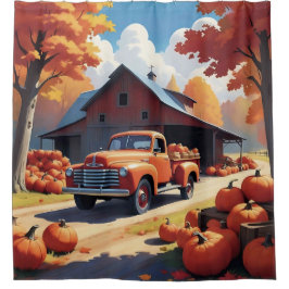 Cortina De Ducha Cosecha de calabaza