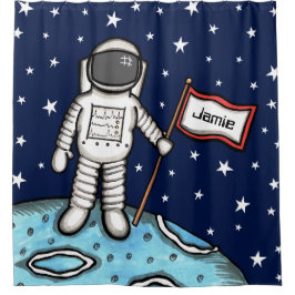 Cortina De Ducha Cosmonauta astronauta espacial personalizada