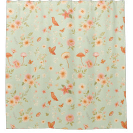 Cortina de ducha Cottagecore - Un toque caprichoso