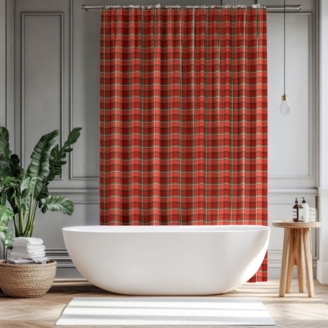 Cortina De Ducha Cozy Tartan Curtain Traditional Holiday Gift Look (Cozy Tartan Curtain Traditional Holiday Gift Look)