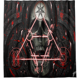 Cortina De Ducha cráneo 888