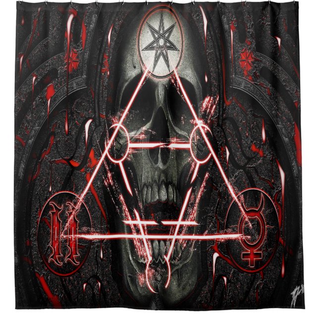 Cortina De Ducha cráneo 888 (Anverso)