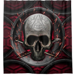 Cortina De Ducha cráneo Ars Longa Vita Brevis