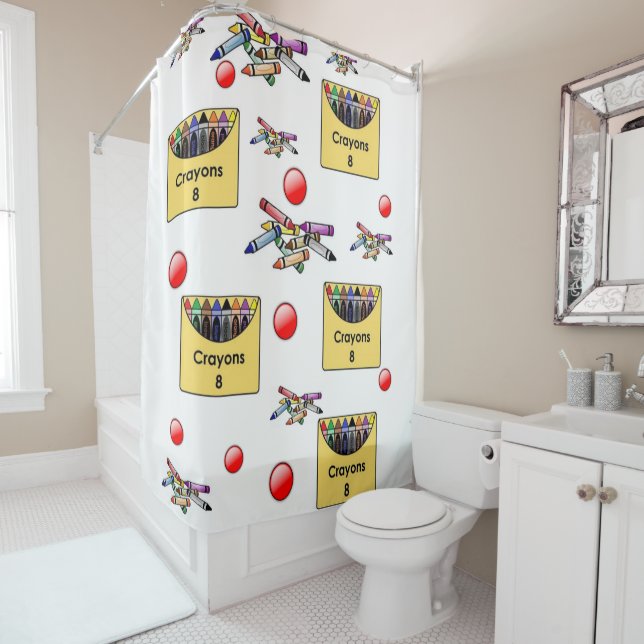 Cortina de ducha Crayones (In situ)