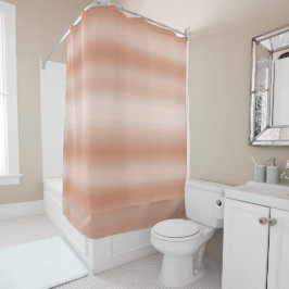 Cortina De Ducha Creamy Peach Rosa Rubor Ombre      