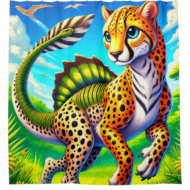 Cortina De Ducha Creatura de fantasía (Anverso)