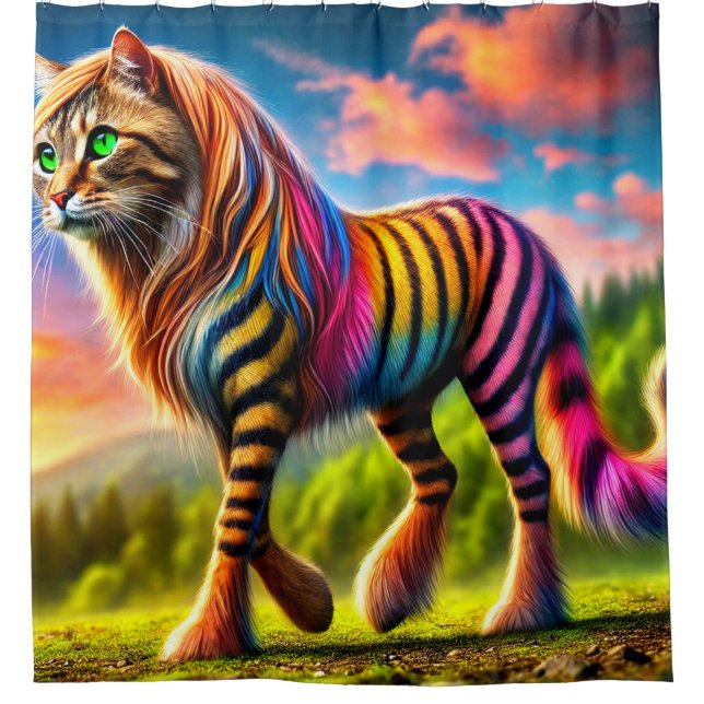 Cortina De Ducha Creatura de fantasía (Anverso)