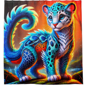 Cortina De Ducha Criatura de gato