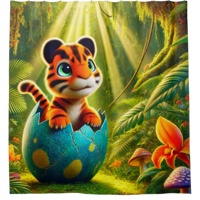 Cortina De Ducha Criatura del bebé (Anverso)