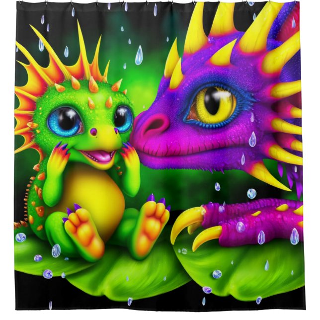 Cortina De Ducha Criaturas (Anverso)