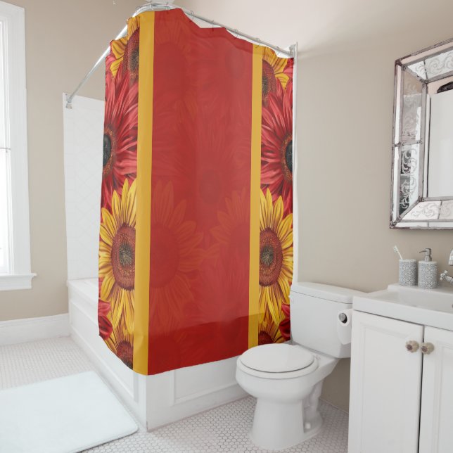 Cortina De Ducha Crimson Gold (In situ)