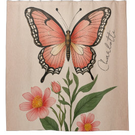 Cortina De Ducha Crimson Serenade Personalizada