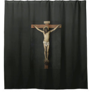 Cortina De Ducha Cristo crucificado en la cruz (fe) (Velázquez)