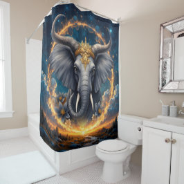 Cortina De Ducha Crowned Guardian of the Celestial Gate the elefant