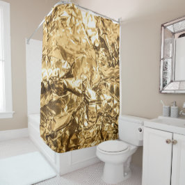 Cortina De Ducha Crushed Golden Folds