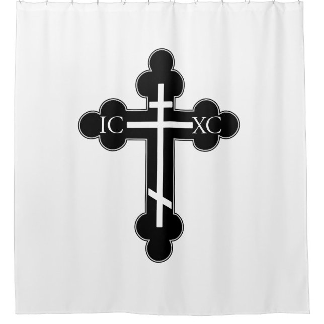 Cortina De Ducha Cruz ortodoxa (Anverso)