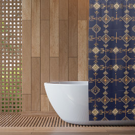 Cortina De Ducha Cuadrícula celeste