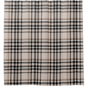 Cortina De Ducha Cuadros beige