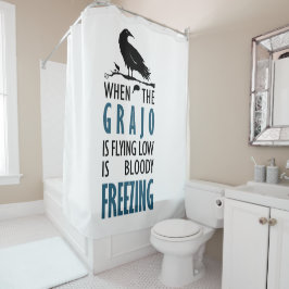 Cortina De Ducha Cuando el grajo vuela bajo bajo