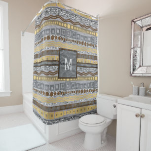 Cortina De Ducha Cuarto de baño mezclado falso Bling atractivo del