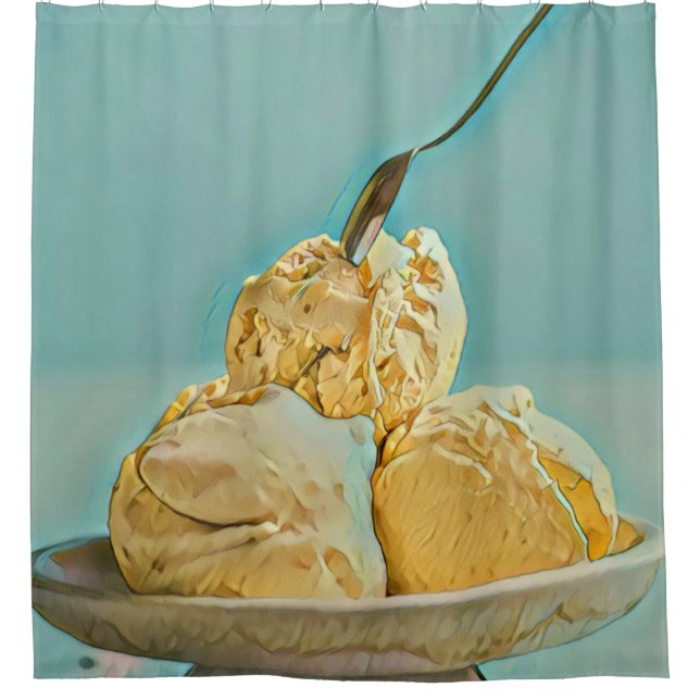 Cortina De Ducha Cuchara de helado (Anverso)