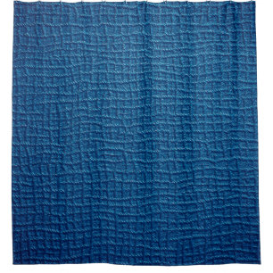 Cortina De Ducha Cuero azul intenso