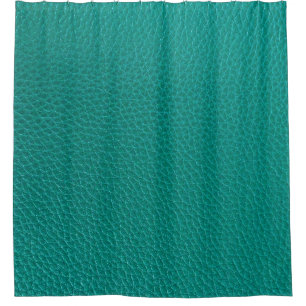 Cortina De Ducha Cuero de Aquamarine: Textura de serpiente de moda.