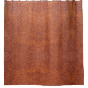 Cortina De Ducha Cuero de Brown