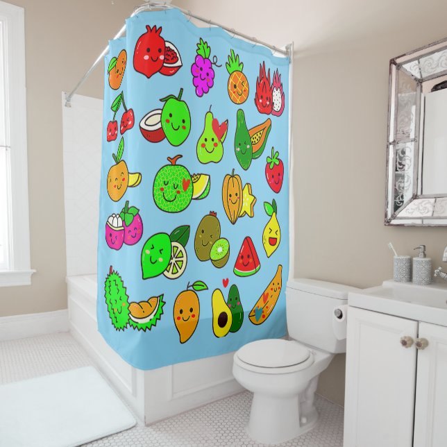 CORTINA DE DUCHA ¡CUIDADOS FRUTOS! (In situ)