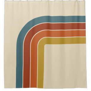 Cortina De Ducha Curva retro 70s