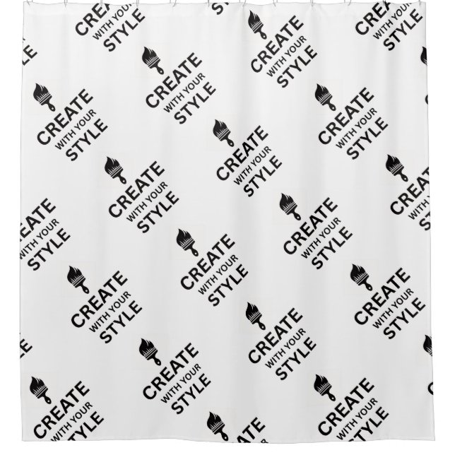 Cortina De Ducha Custom Company Logo Brand display holder (Anverso)