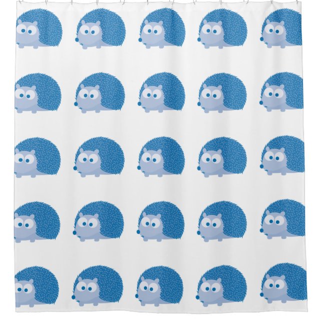 Cortina De Ducha Cute Blue Hedgehog (Anverso)
