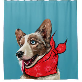 Cortina De Ducha Cute Pembroke Welsh Corgi