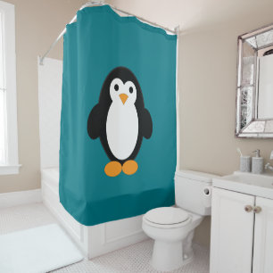 Cortina De Ducha Cute Personalizado Penguin