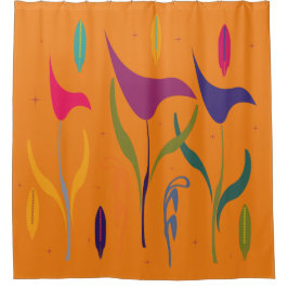 Cortina De Ducha Cute Watercolor Lily Floral