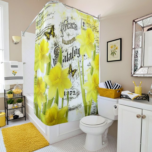 Cortina De Ducha Daffodias de época (Subido por el creador)