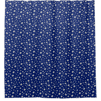 Cortina De Ducha Daisies On Blue