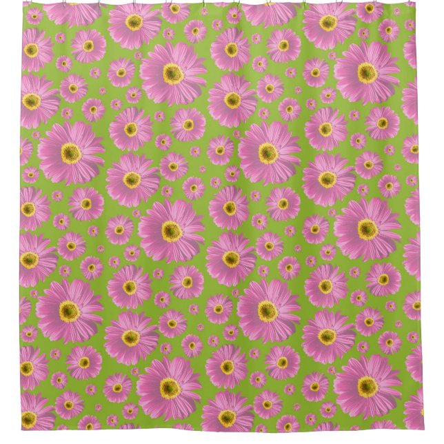 Cortina De Ducha Daisy Rosa Pop (Anverso)