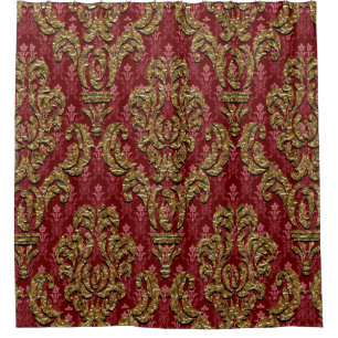Cortina De Ducha Damasco ultra elegante de Hannah del consistorio