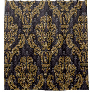 Cortina De Ducha Damasco ultra elegante de la sombra del