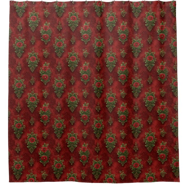 Cortina De Ducha Damask festivo (Anverso)